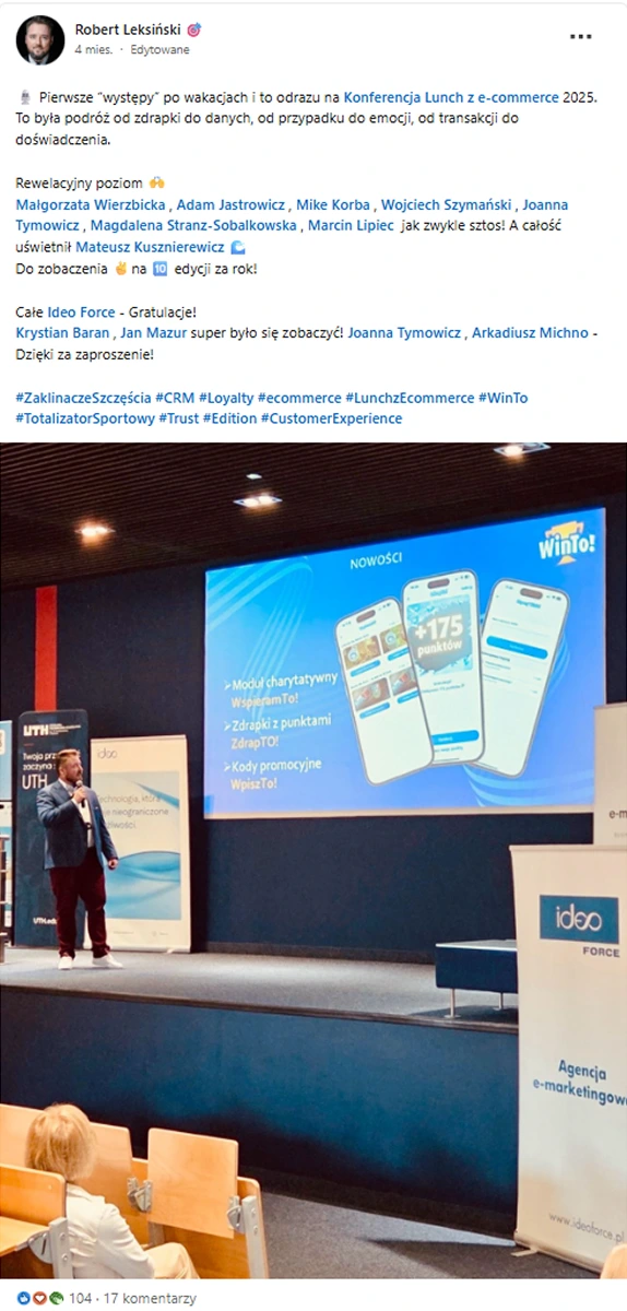 Opinia uczestnika konferencji